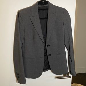 Theory gray blazer suit jacket size 0